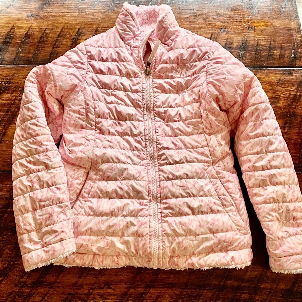 Girls The North Face reversible jacket L 14/16